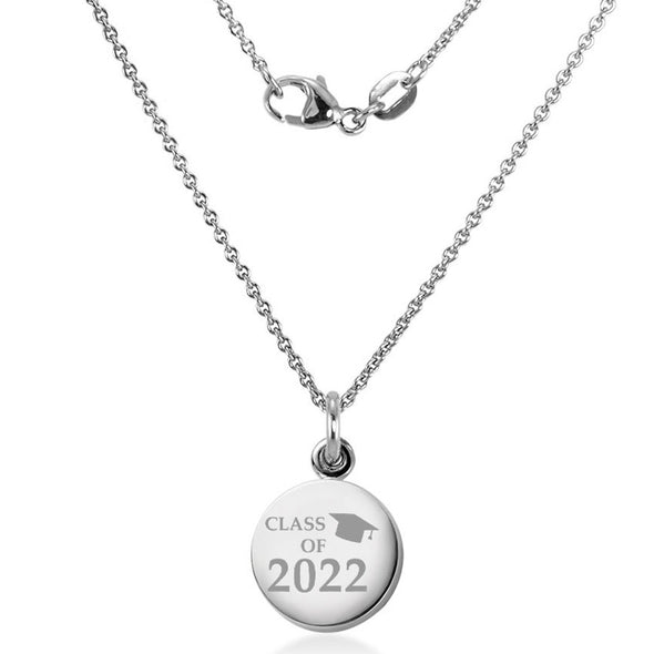 Class of 2022 Necklace with Charm in Sterling Silver Shot #2