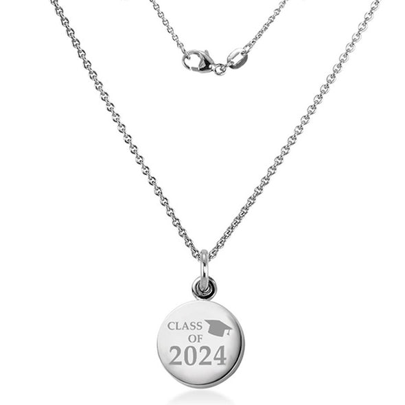 Class of 2024 Necklace with Charm in Sterling Silver Shot #2