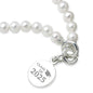 Class of 2025 Pearl Bracelet with Sterling Silver Charm Shot #2