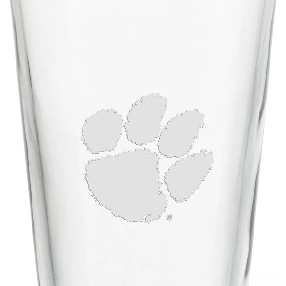 Clemson 16 oz Pint Glass Shot #3