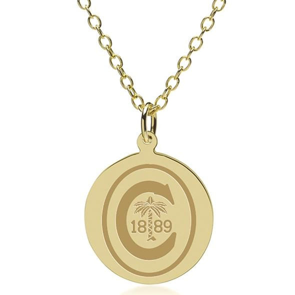 Clemson 18K Gold Pendant & Chain Shot #1