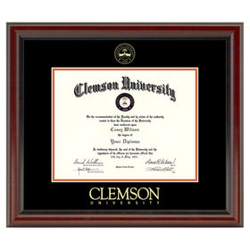 Clemson Diploma Frame, the Fidelitas Shot #1