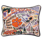 Clemson Embroidered Pillow Shot #1