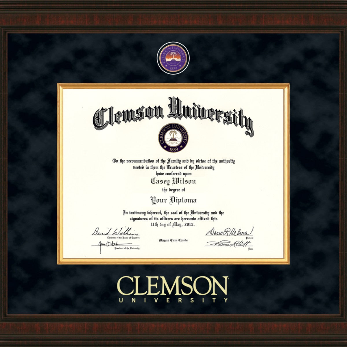 Clemson Diploma Frame - Excelsior Graduation Gift | M.LaHart & Co.