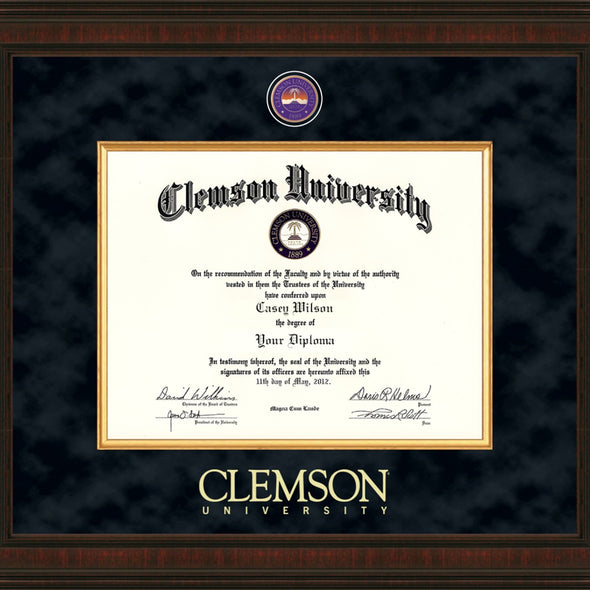 Clemson Excelsior Diploma Frame Shot #2