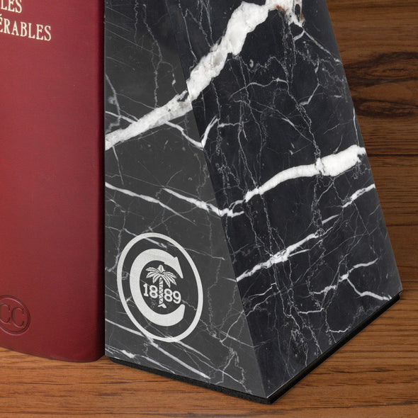 Clemson Marble Bookends by M.LaHart Shot #3