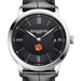 Clemson Men's Baume et Mercier 40mm Classima Quartz Watch with Black Dial & Black Leather Strap