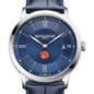 Clemson Men's Baume et Mercier 40mm Classima Quartz Watch with Blue Dial & Dark Blue Leather Strap Shot #1