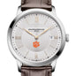 Clemson Men's Baume et Mercier 40mm Classima Quartz Watch with Silver Dial & Dark Brown Leather Strap Shot #1