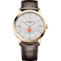 Clemson Men's Baume et Mercier 40mm Gold PVD Classima Watch with Silver Dial & Dark Brown Leather Strap Shot #2