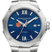 Clemson Men's Baume et Mercier 42mm Riviera Watch with Blue Dial & Bracelet