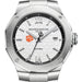 Clemson Men's Baume et Mercier 42mm Riviera Watch with White Dial & Bracelet
