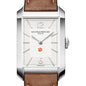 Clemson Men's Baume et Mercier 43X27mm Hampton Watch with Silver Dial & Tan Leather Strap Shot #1
