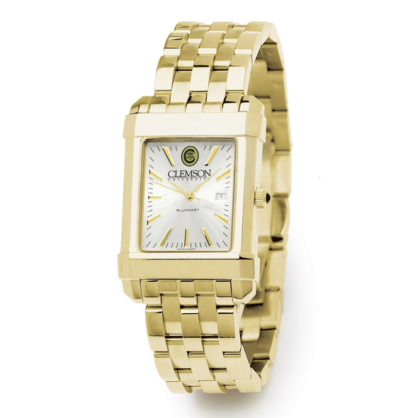 Clemson Men's Gold Watch with 2-Tone Dial & Bracelet at M.LaHart & Co. Shot #2