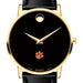 Clemson Men's Movado Gold Museum Classic Leather