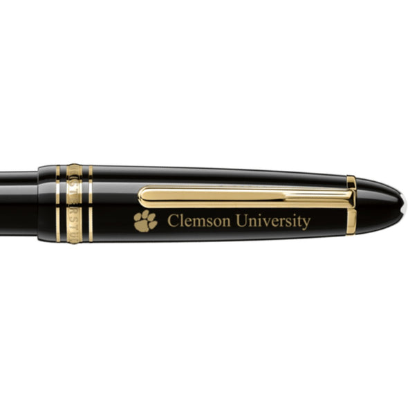 Clemson Montblanc Meisterstück Midsize Ballpoint Pen in Gold Shot #2