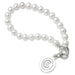 Clemson Pearl Bracelet with Sterling Silver Charm