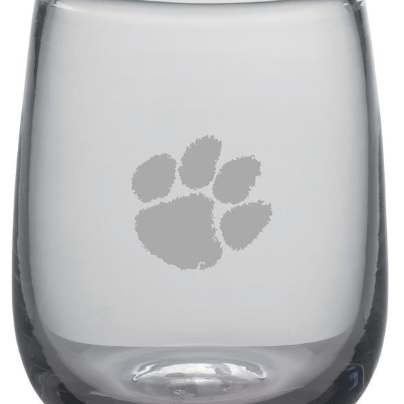 Clemson Stemless Tumbler Glass by Simon Pearce Shot #2