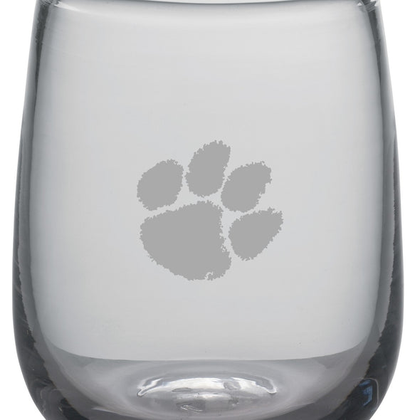 Clemson Stemless Tumbler Glasses by Simon Pearce Shot #2