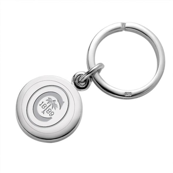Clemson Sterling Silver Insignia Key Ring Shot #1