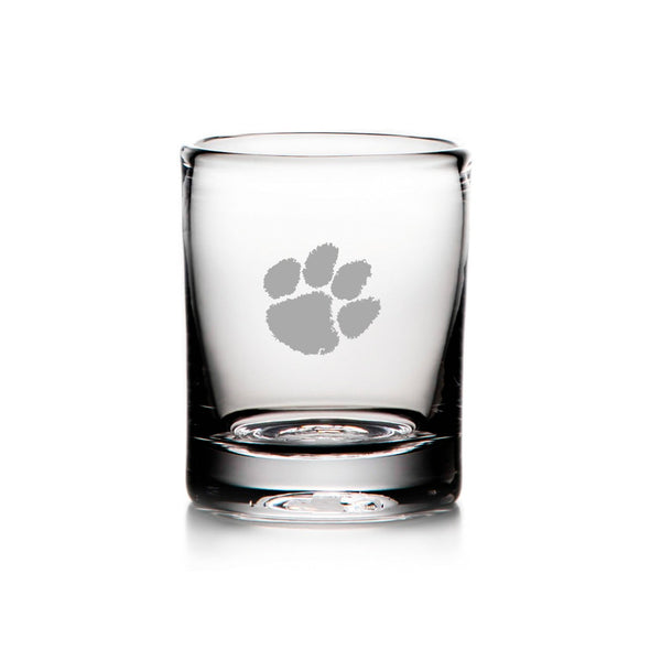 Clemson Whiskey Glass by Simon Pearce Shot #1