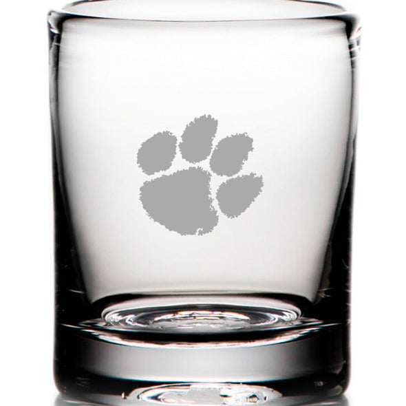 Clemson Whiskey Glass by Simon Pearce Shot #2
