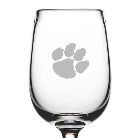 Clemson White Wine Glass by Simon Pearce Shot #2