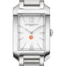 Clemson Women's Baume et Mercier 35X22mm Hampton Watch with Silver Dial & Bracelet
