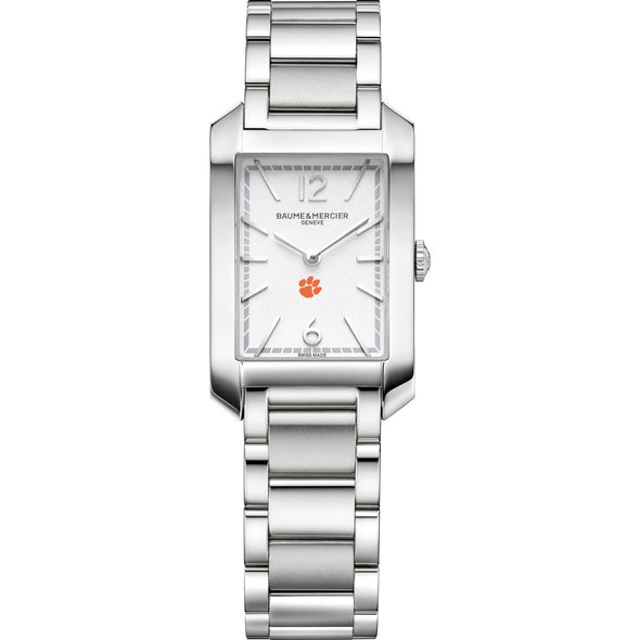 Clemson Women's Baume et Mercier 35X22mm Hampton Watch with Silver Dial & Bracelet Shot #2
