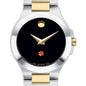Clemson Women's Movado Collection Two-Tone Watch with Black Dial Shot #1