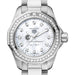 Clemson Women's TAG Heuer Steel Aquaracer with Diamond Dial & Bezel