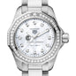 Clemson Women's TAG Heuer Steel Aquaracer with Diamond Dial & Bezel Shot #1
