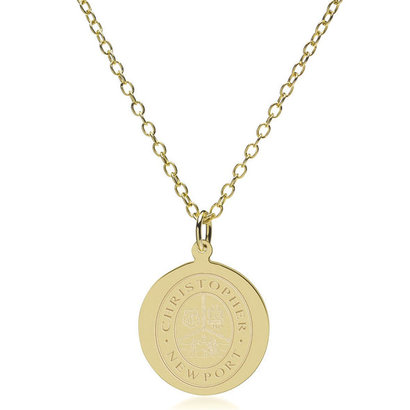 CNU 14K Gold Pendant & Chain Shot #2
