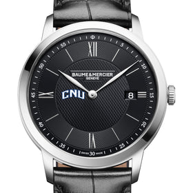 CNU Men's Baume et Mercier 40mm Classima Quartz Watch with Black Dial & Black Leather Strap Shot #1