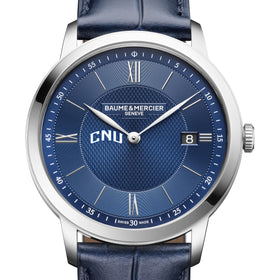 CNU Men's Baume et Mercier 40mm Classima Quartz Watch with Blue Dial & Dark Blue Leather Strap Shot #1