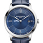 CNU Men's Baume et Mercier 40mm Classima Quartz Watch with Blue Dial & Dark Blue Leather Strap Shot #1