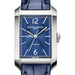 CNU Men's Baume et Mercier 43X27mm Hampton Automatic Watch with Blue Dial & Blue Leather Strap
