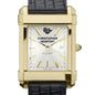CNU Men's Gold Watch with 2-Tone Dial & Leather Strap at M.LaHart & Co. Shot #1