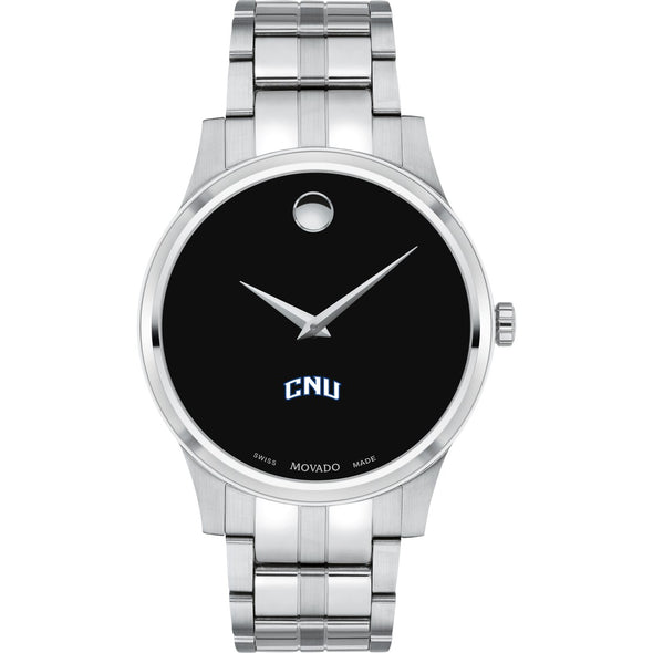 CNU Men's Movado Collection Stainless Steel Watch with Black Dial Shot #2