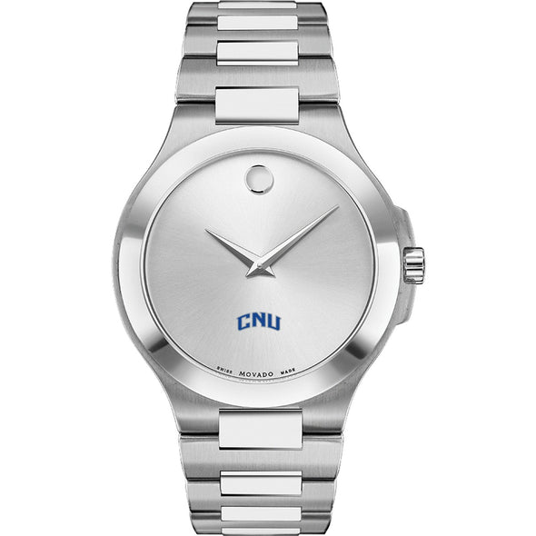 CNU Men&#39;s Movado Collection Stainless Steel Watch with Silver Dial Shot #2