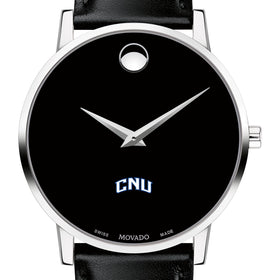 CNU Men&#39;s Movado Museum with Leather Strap Shot #1
