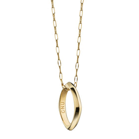 CNU Monica Rich Kosann Poesy Ring Necklace in Gold Shot #1