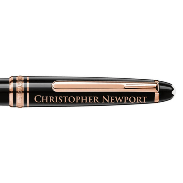 CNU Montblanc Meisterstück Classique Ballpoint Pen in Red Gold Shot #2