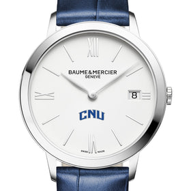 CNU Women's Baume et Mercier 36.5mm Classima Watch with White Dial & Blue Leather Strap Shot #1