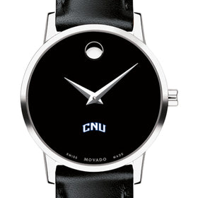 CNU Women&#39;s Movado Museum with Leather Strap Shot #1