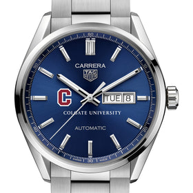 Colgate Men&#39;s TAG Heuer Carrera with Blue Dial &amp; Day-Date Window Shot #1