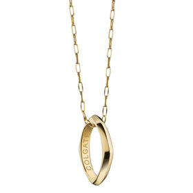 Colgate Monica Rich Kosann Poesy Ring Necklace in Gold Shot #1