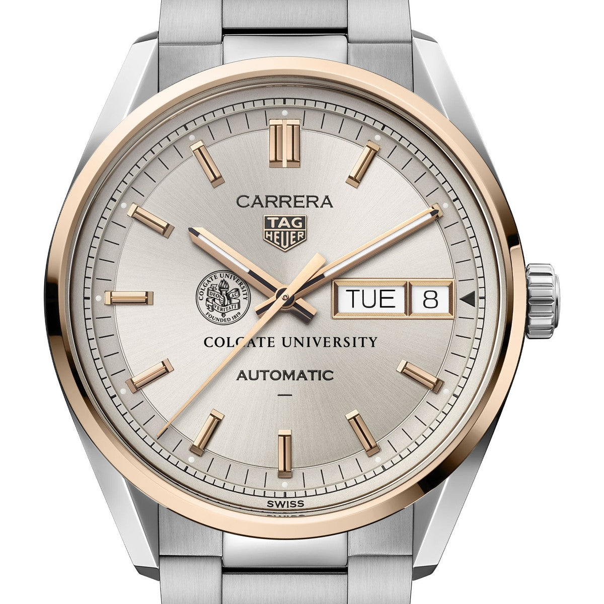 Colgate TAG Heuer Carrera Automatic Day-Date 18K 5N Rose Gold | M ...