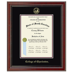 College of Charleston Diploma Frame, the Fidelitas Shot #1