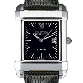 College of Charleston Men's Black Quad with Leather Shot #1